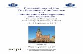 Proceedings of the 7th European Conference on Information Management and Evaluation ECIME 2013