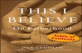 Gediman/This I Believe - Sample Chapter