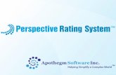 Apothegm Perspective Rating System