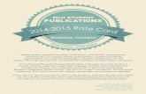 WLUSP Advertising Rate Card 2014-2015