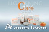 Anna Lotan Professional Skin Lightening Brochure  (English Version)
