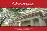 Georgia Law Student Handbook 2012-13