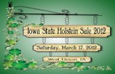 Iowa State Holstein Sale