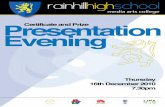 RHS Presentation Evening Programme 2010