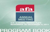 AFA Annual Meeting 2011 Program Book
