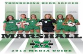 2013 Marshall Women's Soccer Media Guide