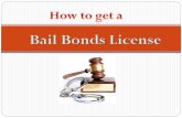 How to get Bail Bonds License