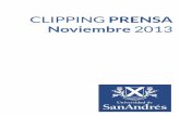 Clipping Prensa. Noviembre 2013