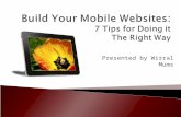 Wirral Mums Guide: Mobile Web Design Ideas