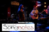 Songsalive! Songnotes December 2011
