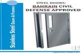 Steel Doors - Bahrain Civil Defense Approved - Fire Safe