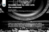 Growth, side by side with the customer