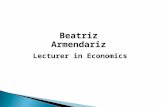 Beatriz Armendariz Is a Lecturer in Economics