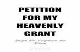 PETITION FOR MY HEAVENLY GRANT