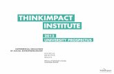 ThinkImpact Institute Prospectus