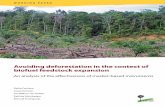 Avoiding deforestation in the context of bioffuel feedstock expansion