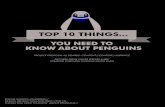 Top 10 things...to know about penguins A2 presentation boards.