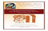 St. Boniface Martyr Parish Bulletin August 4, 2013 Bulletin