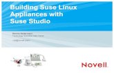Building suse linux appliances with suse studio