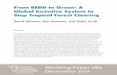 From REDD to Green: A Global Incentive System to Stop Tropical Forest Clearing