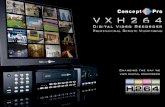 Concept Pro VXH264 DVR Brochure July 2013