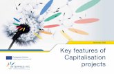 INTERREG IVC Key features of Capitalisation projects
