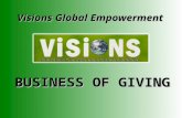 Visions Business of Giving Presentation