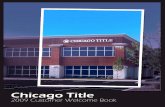 Chicago Title Customer Welcome Book