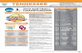 Tennessee Softball: WCWS Champ Series Notes 1