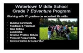 Edventure Program: Middle School 7th grade