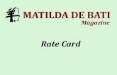 Matilda De Bati Magazine Rate Card