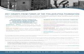 Grants Made at The Philadelphia Foundation