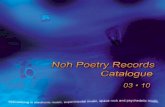 Noh Poetry Records Catalog March 2010