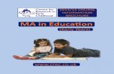 CREC MA Courses information brochure 2014/15