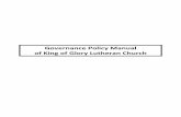 King of Glory Governance Policy Manual