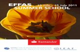 Folleto EFFAS Summer School 2011
