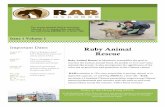 RAR newsletter issue 1 volume 1