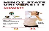 Minot State Volleyball Gameday Program v Mary-BHSU
