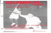 Ontario Badminton Today - 1987 - V10 I2