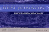 The Cambridge Edition of the Works of Ben Jonson Online