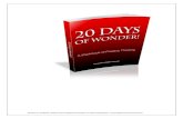 20 Days Of Wonder!