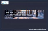The Winter Programme of Events