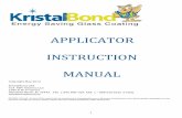 Applicator Instruction manual