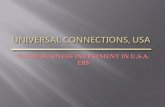 INTRODUCING UNIVERSAL CONNECTIONS, USA