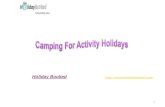 A Camping For Activity Holidays