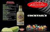 Karambar - Cocktailkarte