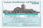 St. Anthony of Padua Weekly Bulletin - April 29, 2012