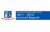 St. Francis de Sales High School 2011-2012 Annual Report