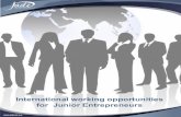International working opportunities for Junior Entrepreneurs