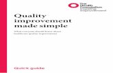 Quality improvement made simple 2013